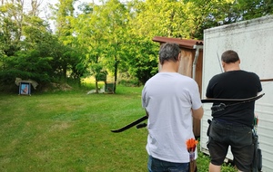 Aménagements sur le terrain